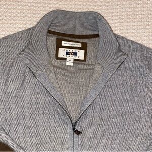 Joseph Abboud Men's Zip-Up Sweater in Gray